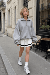 The Way To Trendy Go Zippered Sweatshirt