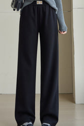 Fleece Lined Relaxed Knit Pants