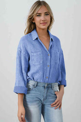 Blouse Textured With Buttons