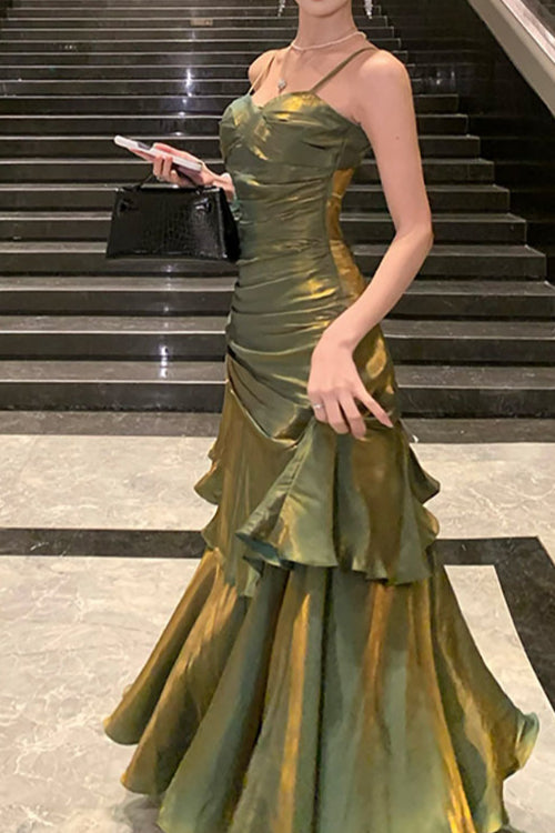 Chiffon Spaghetti Strap Maxi Dress - View 4