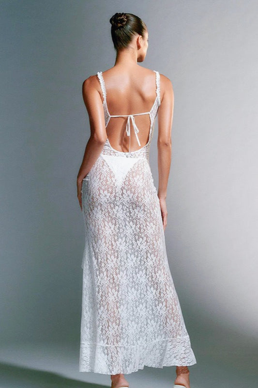 Lace Back Insert Slip Dress 3