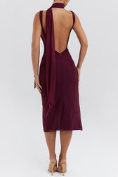 Allure Mesh Panel Slip Dress 8