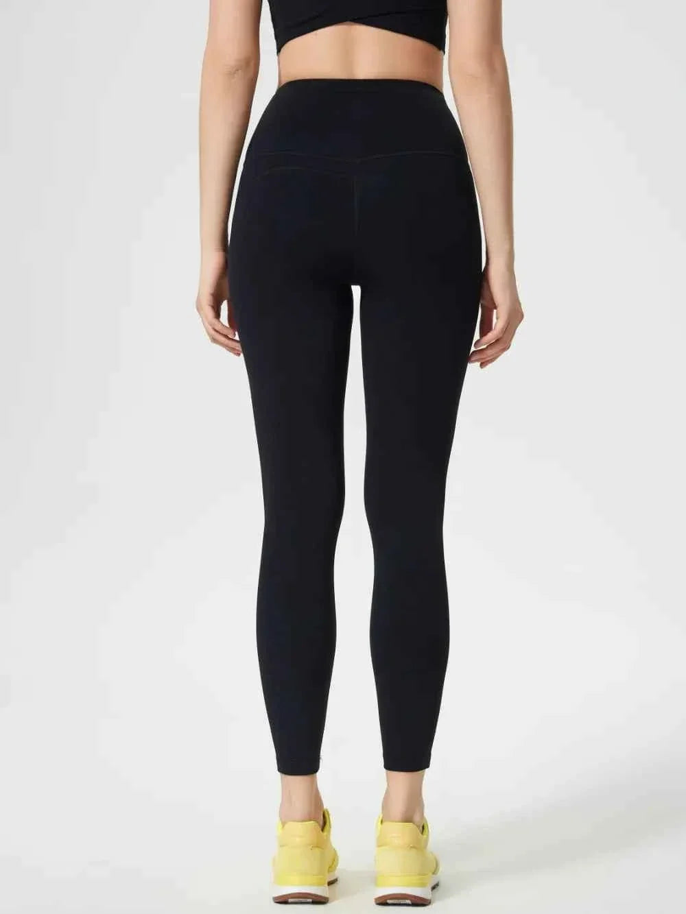 High Waist Wide Waistband Ankle Length Active Leggings 5