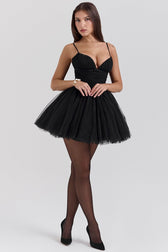 Chiffon Lace-up Backless Cocktail Dress 13