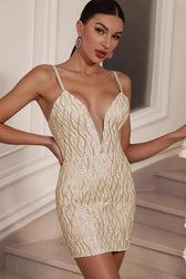 Bodycon Sequin Mini Dress