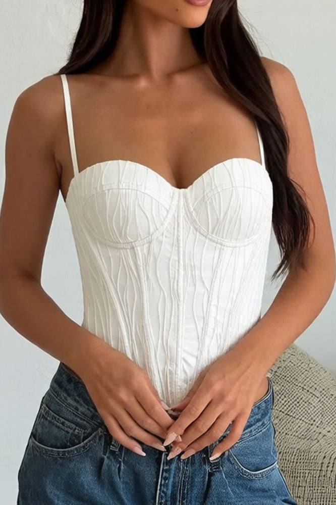Striped Boned Cami Top