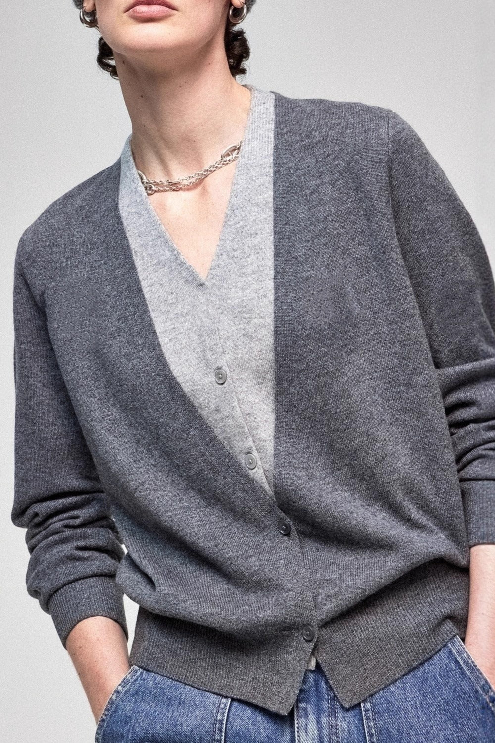 TwoinOne Pure Wool Knit Top