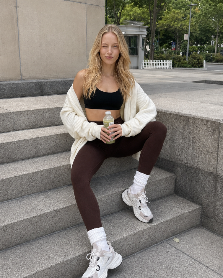 High-Waisted Brushed Fleece Sculpting Leggings