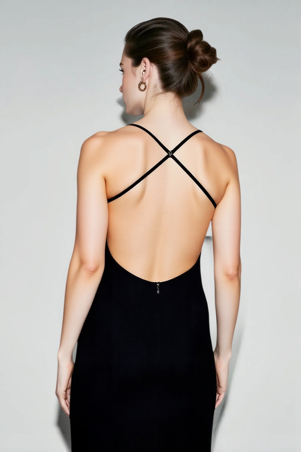 Y2K Cami High Slit Slim Bodycon Dress