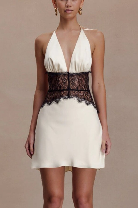 Ruched Corset Mini Dress