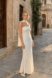 Sexy Strapless Mermaid Maxi Dress