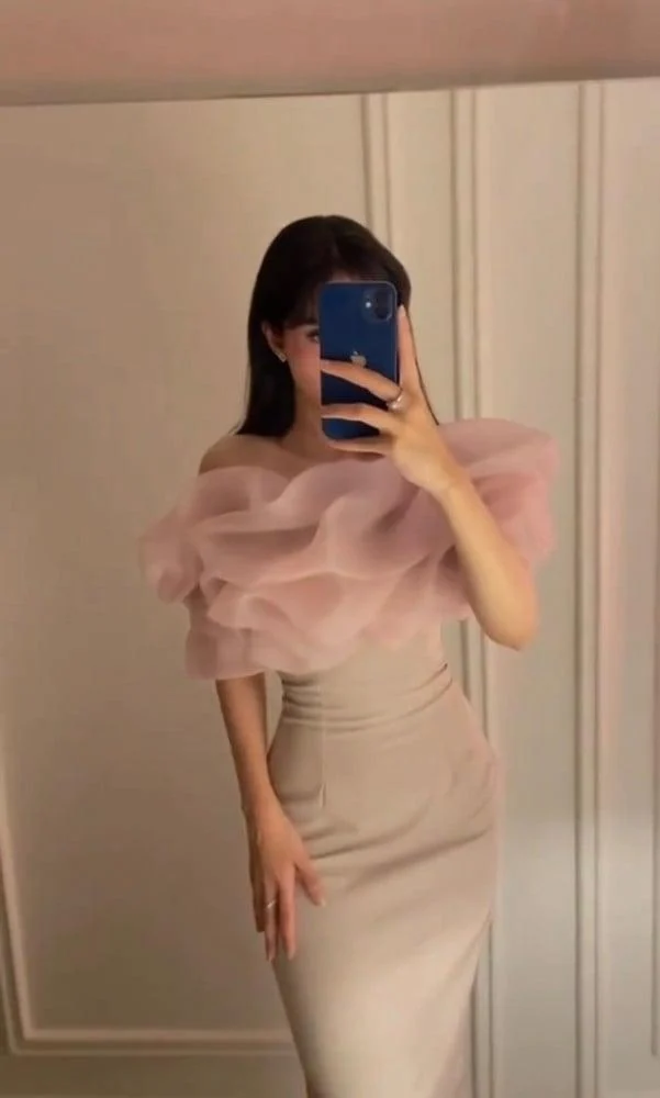 Elegant Off The Shoulder Long Prom Dress Sheath Evening Gown cc1564