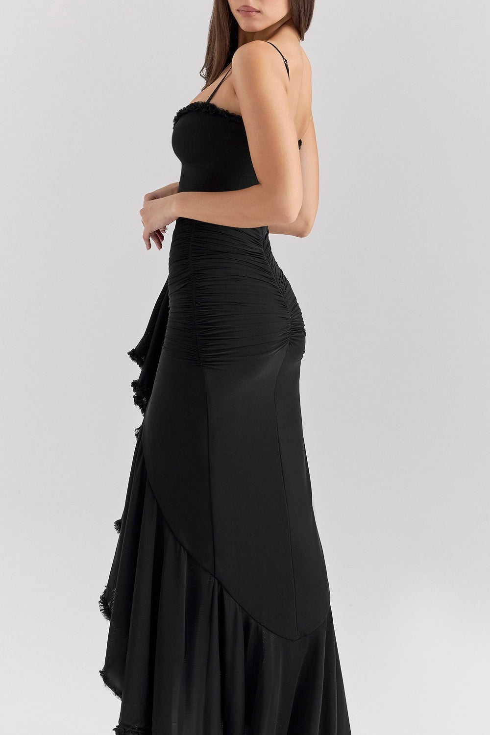 Stretch Mesh V Neck Cami Midi Dress 10