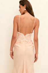 Lace Satin Dress