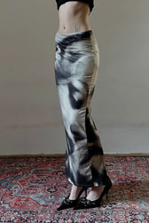 Elegant Portrait Art Bodycon Skirt