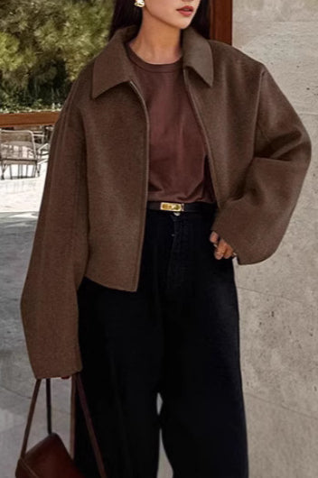 Casual Lapel Zip Jacket