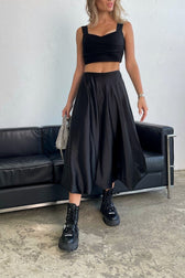 Elegant Puff Hem Cocktail Skirt