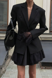 Lace Panel Office Ready Blazer