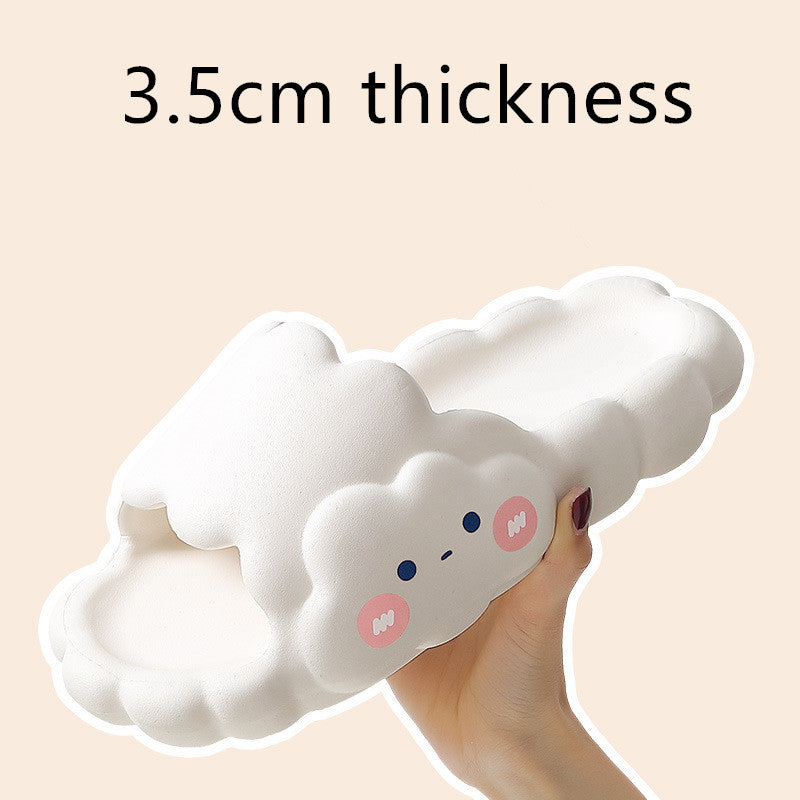 Cute Cloud Summer Girl Heart Home Non-Slip Cloudy Thickened Soft-Soled Slippers