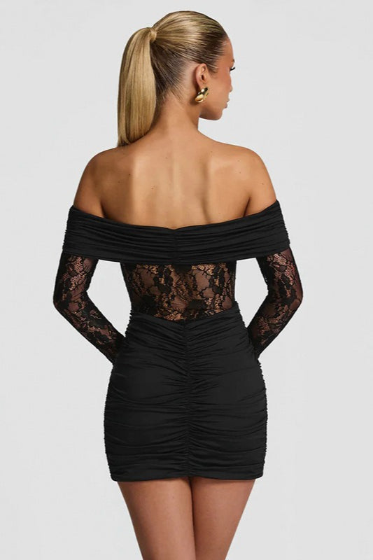 Lace Bodycon Mini Dress