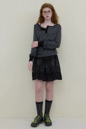Boat Neck Henley Long Sleeve Top