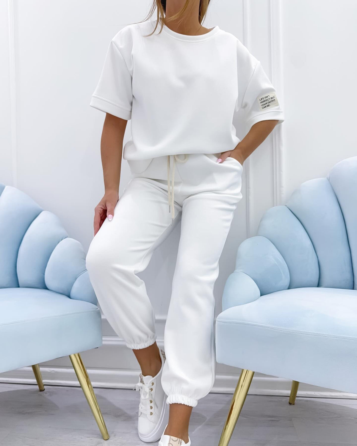 Short Sleeve Top and Jogger Pants Two Piece Set