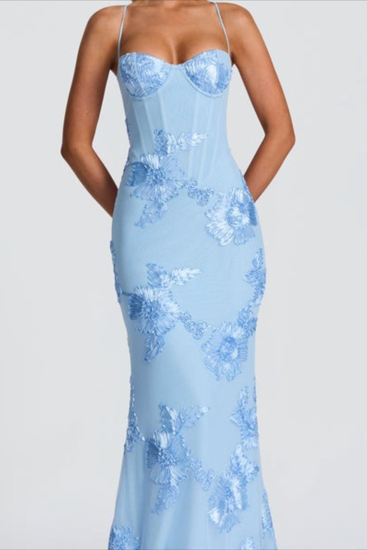 Backless Floral Maxi Dress