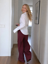 Versatile Lapel Collar Blouse