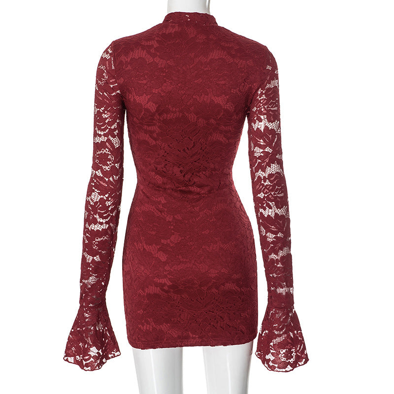 Ingram Mini Dress - Maroon