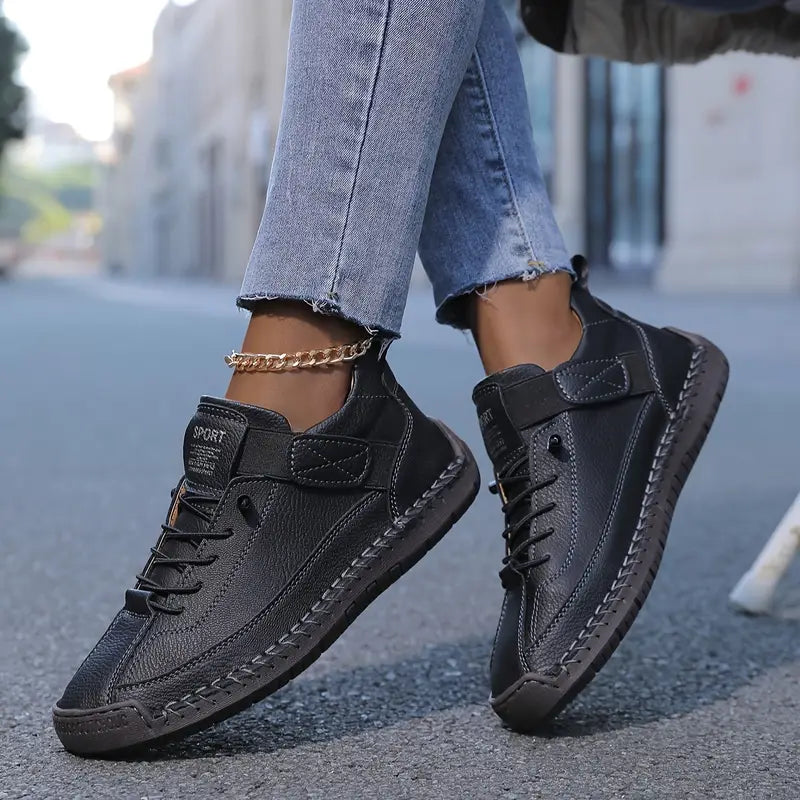 Lace Up Strap High Top Sneakers