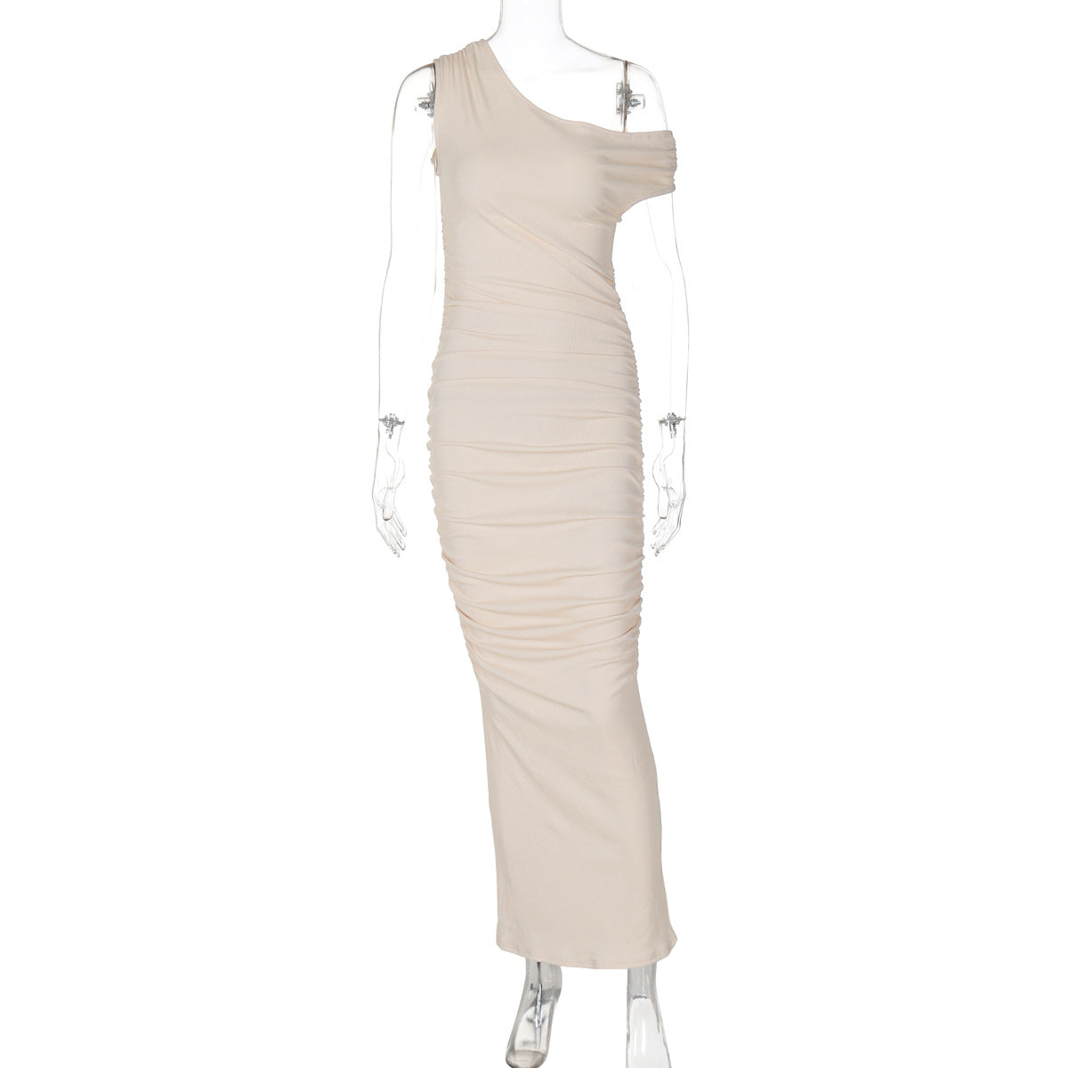 Mystical Off Shoulder Dress - Apricot