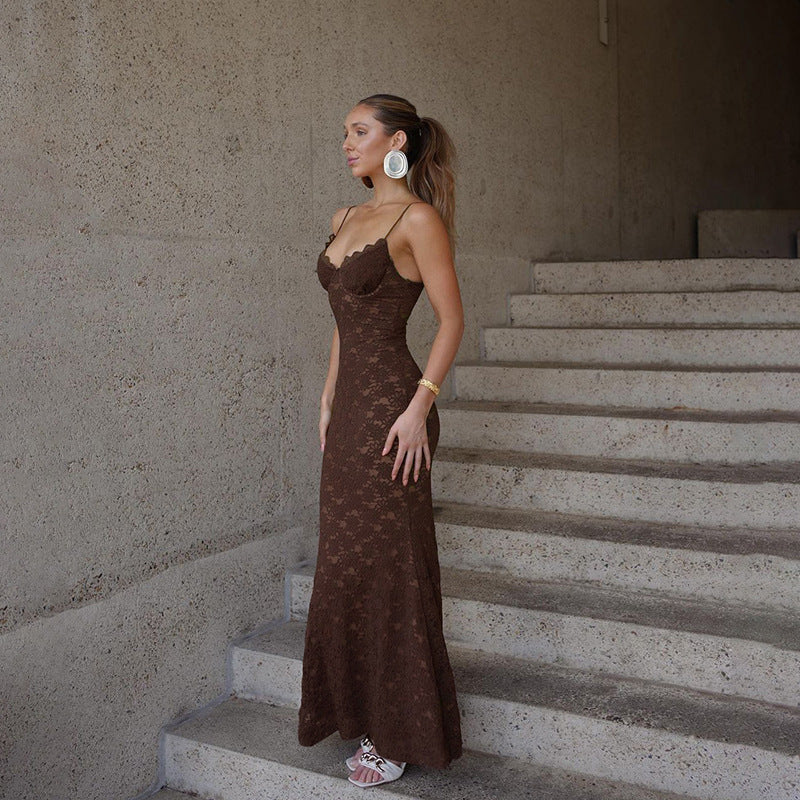 Harris Maxi Dress - Brown