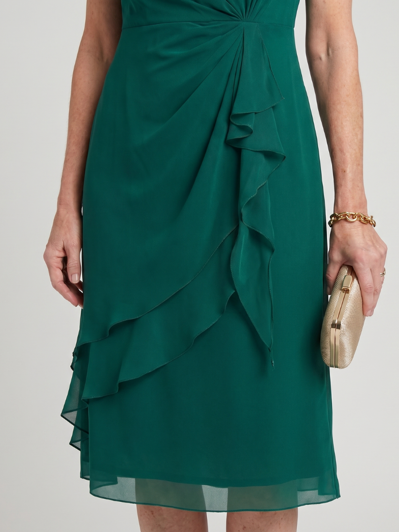 Sara - Chiffon Draped Dress