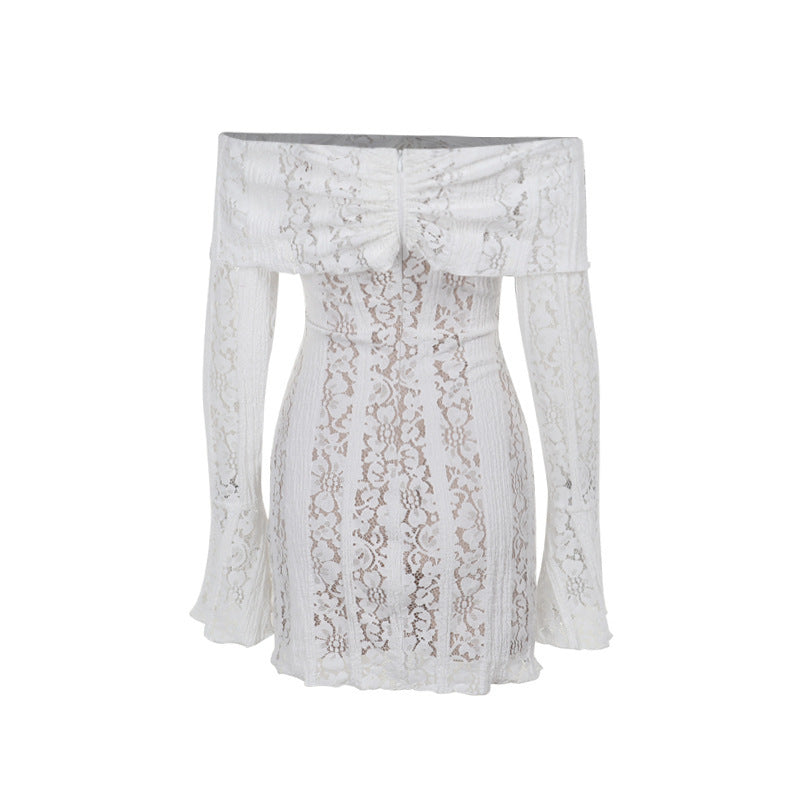 Reverie Off Shoulder Dress White