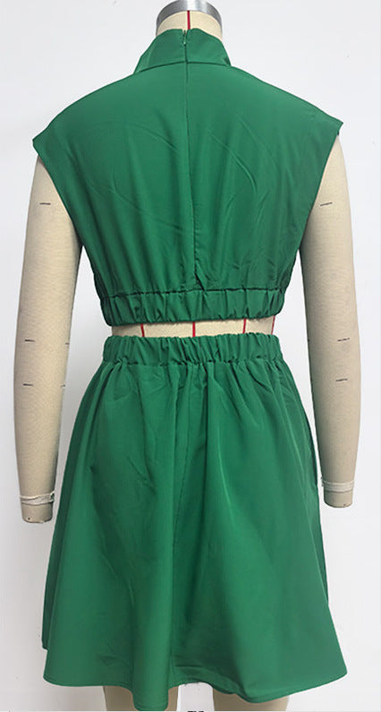 Glorina Mini Dress - Dark Green