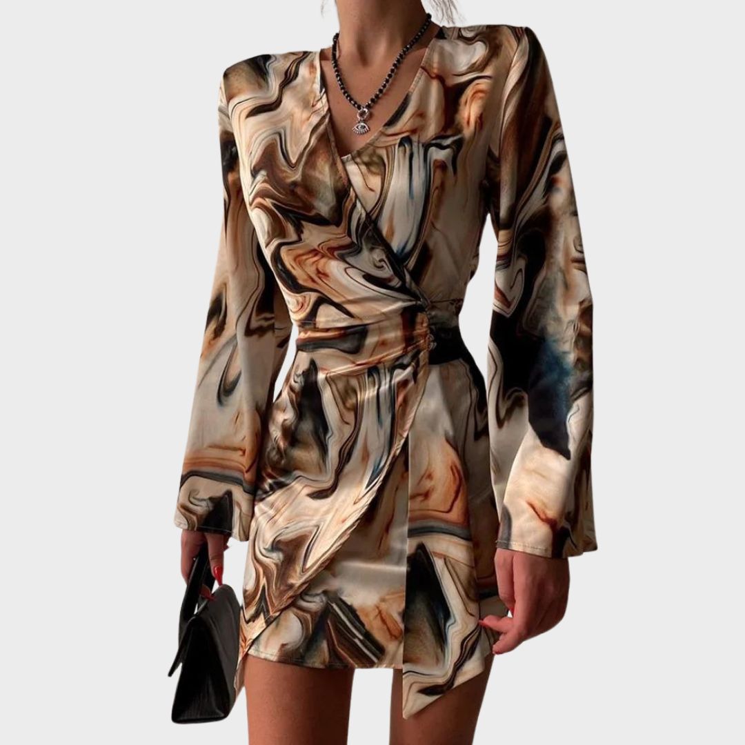 Pilar Womens Wrap Dress Dress with Tailored Everyday Styling