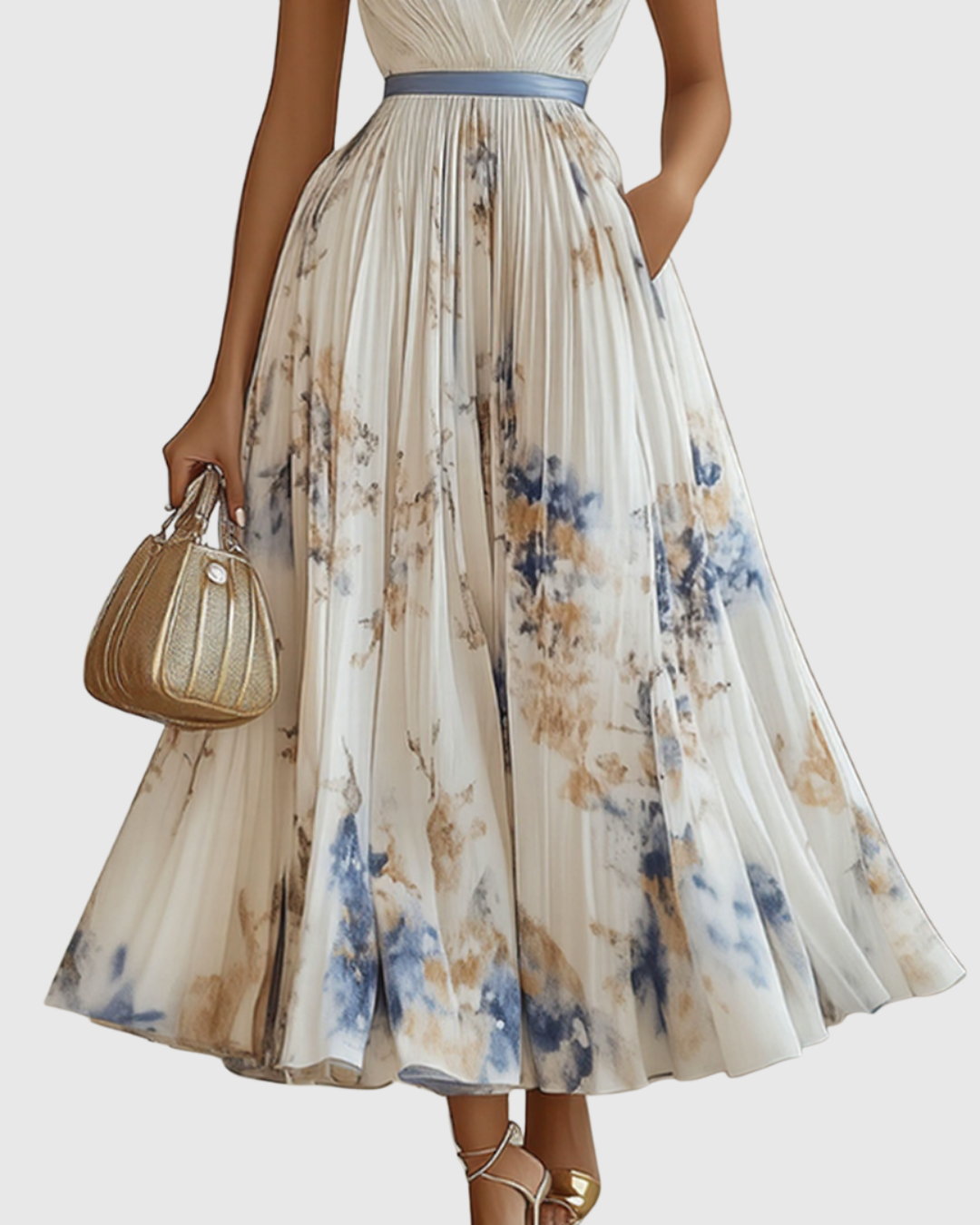 Rowella - Pleated Maxi Dress