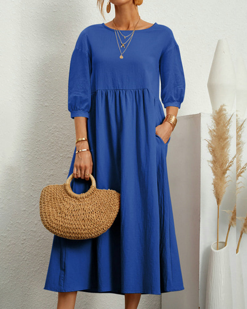Noelia Long Dress For Dress with Relaxed Fit and Modern Casual Wear