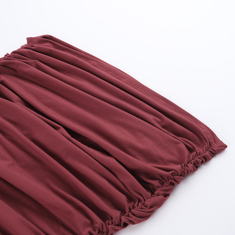 Ruby Radiance Dress Maroon