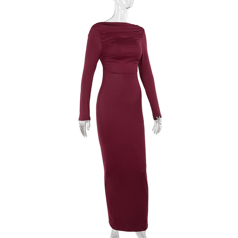 Mulberry Maxi Dress - Maroon