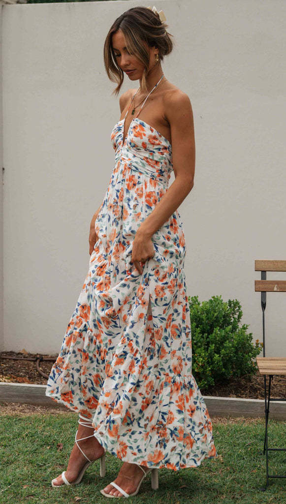 River Maxi Dress Orange