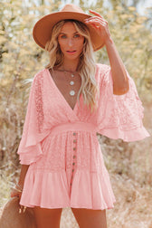 Dreamy Date Lace V-Neck Mini Dress - View 6