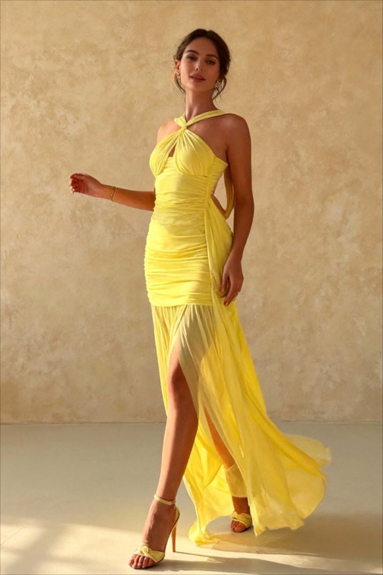 Canaria Maxi Dress Yellow