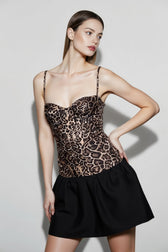 Leopard Print Slip Dress