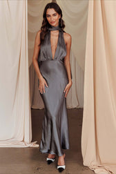 Backless Halter-Neck Dress