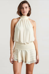 Yellow Stain Sling Midi Dress