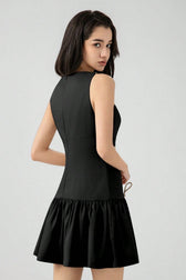 Bow Detail Sleeveless Mini Dress
