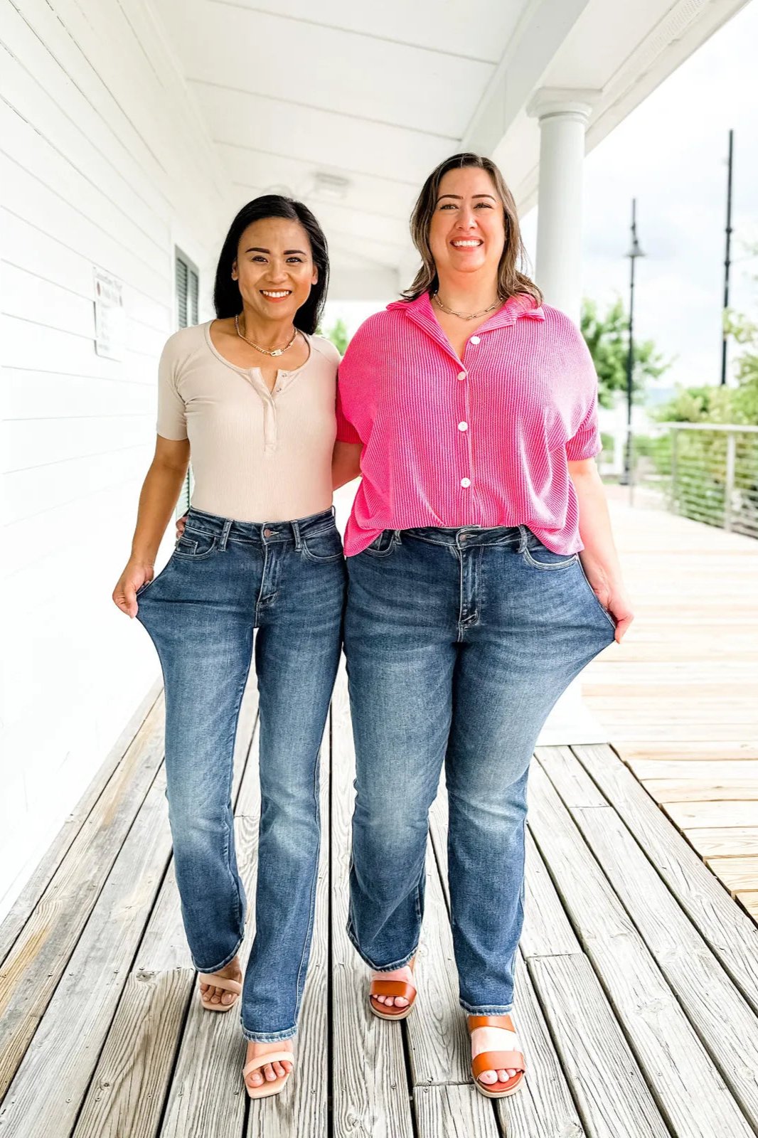 High Waist Flare Leg Stretch Denim Jeans