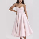 Lace-Draped Off-Shoulder Midi Dress 4