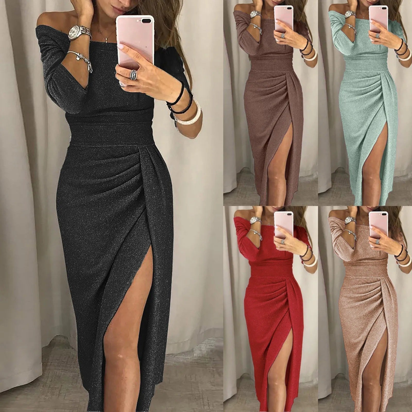 Contemporary Paola Womens High Waisted Dress for Modern Fashion Wear